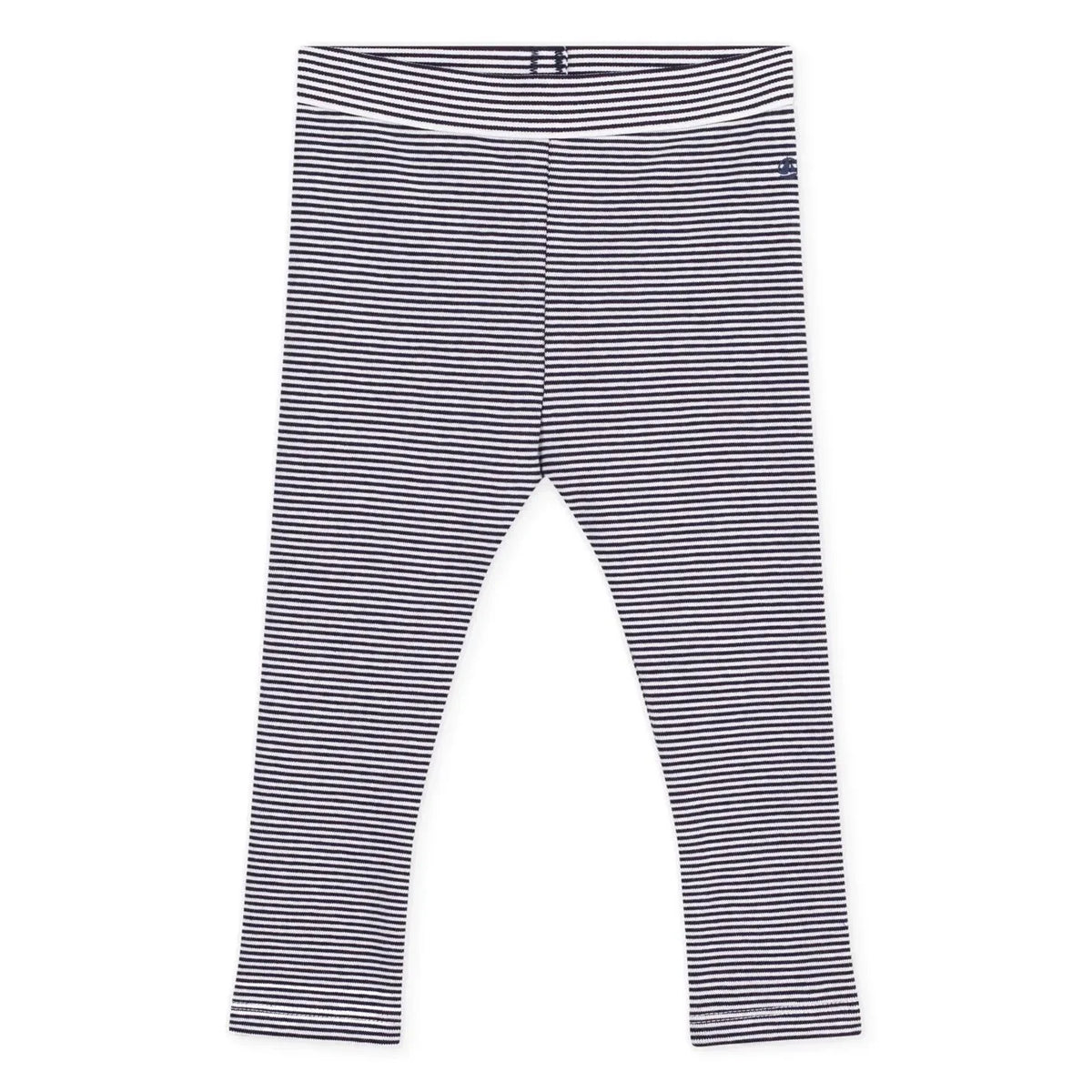 Petit Bateau - Gestreifte Leggings aus Bio-Baumwolle | Marineblau