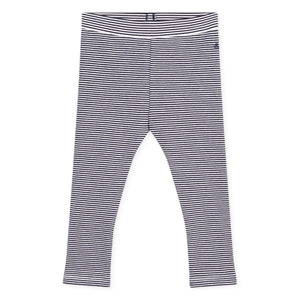 Petit Bateau - Çizgili Organik Pamuk Tayt | Lacivert