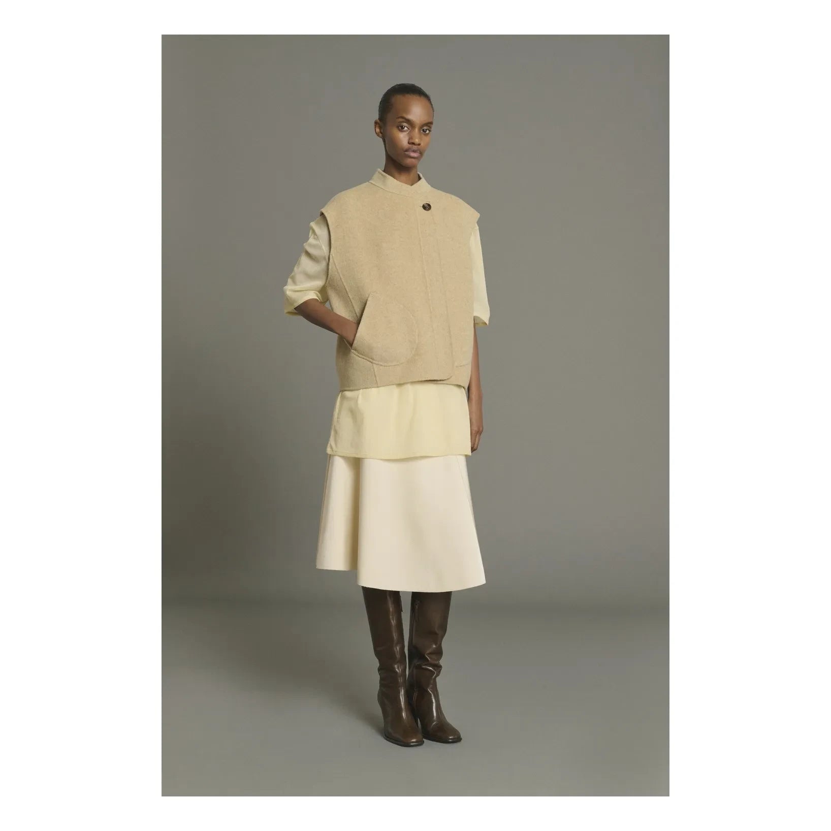 Soeur - Ärmellose Wolljacke Adeline | Marineblau