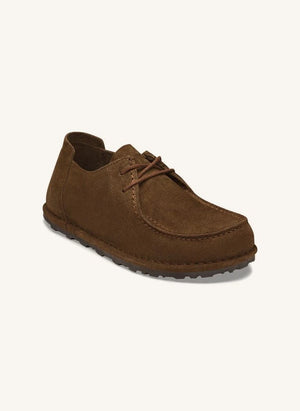 BIRKENSTOCK - Utti schnürbarer Veloursleder-Loafer | Dunkelbraun