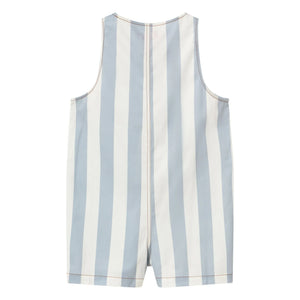 Tinycottons - Overall aus blauem Twill mit feinen Streifen