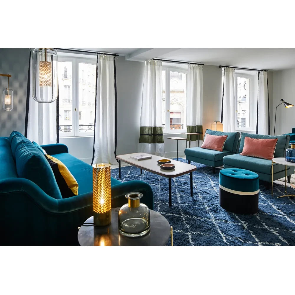 Maison Sarah Lavoine - Léo Samt Pouf | Sarah Blau