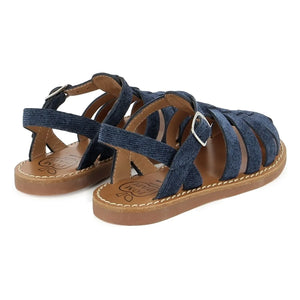 Pom d'Api - Sandalet Beach-Stitch Dad | Denim