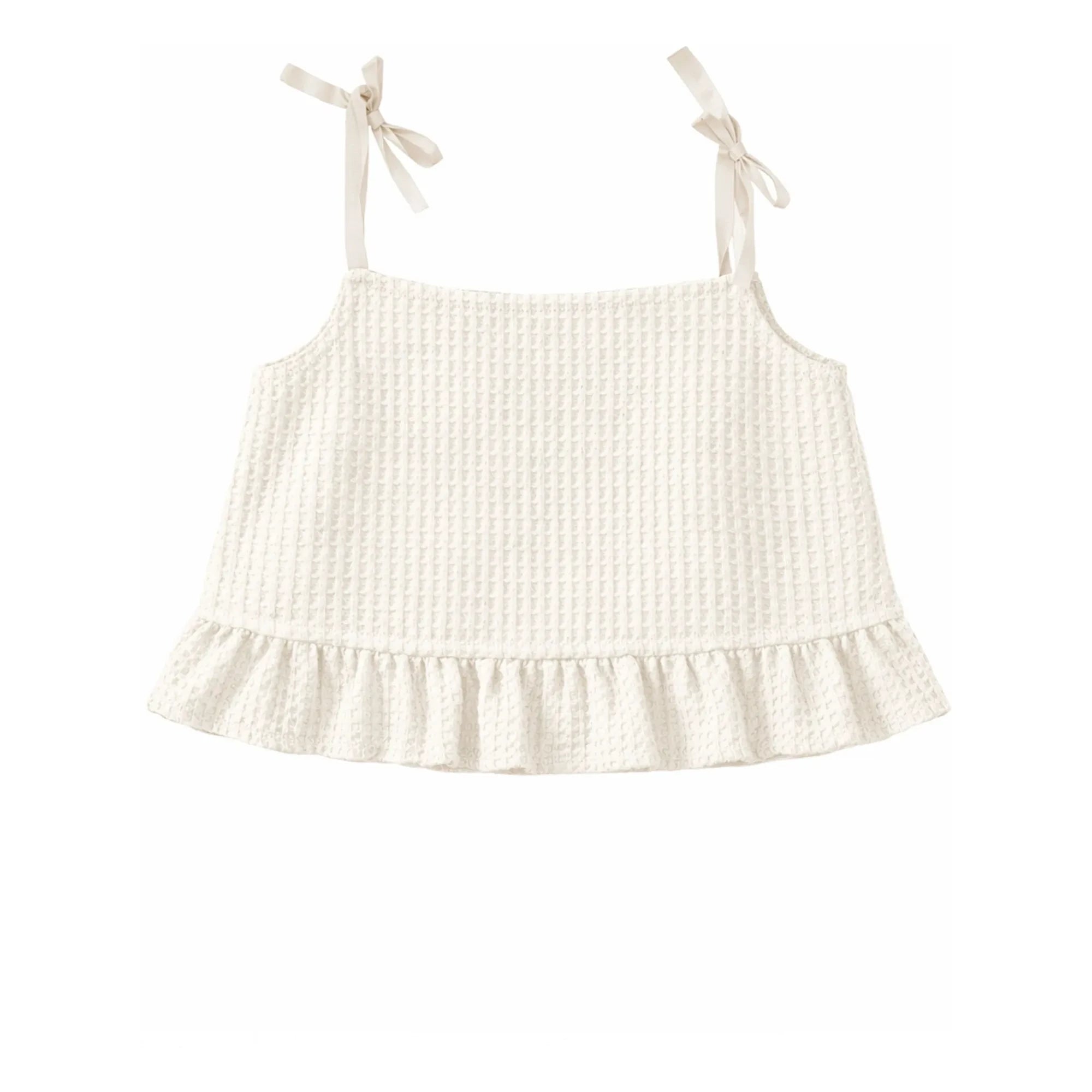 THE LiTTLE POETS - Rosalia Bio-Baumwoll Crop Top | Weiß