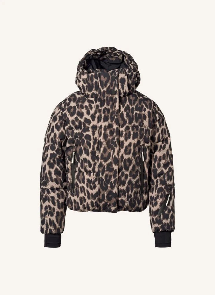 Molo - Hansine Pro Leopard Pufferjacke | Braun