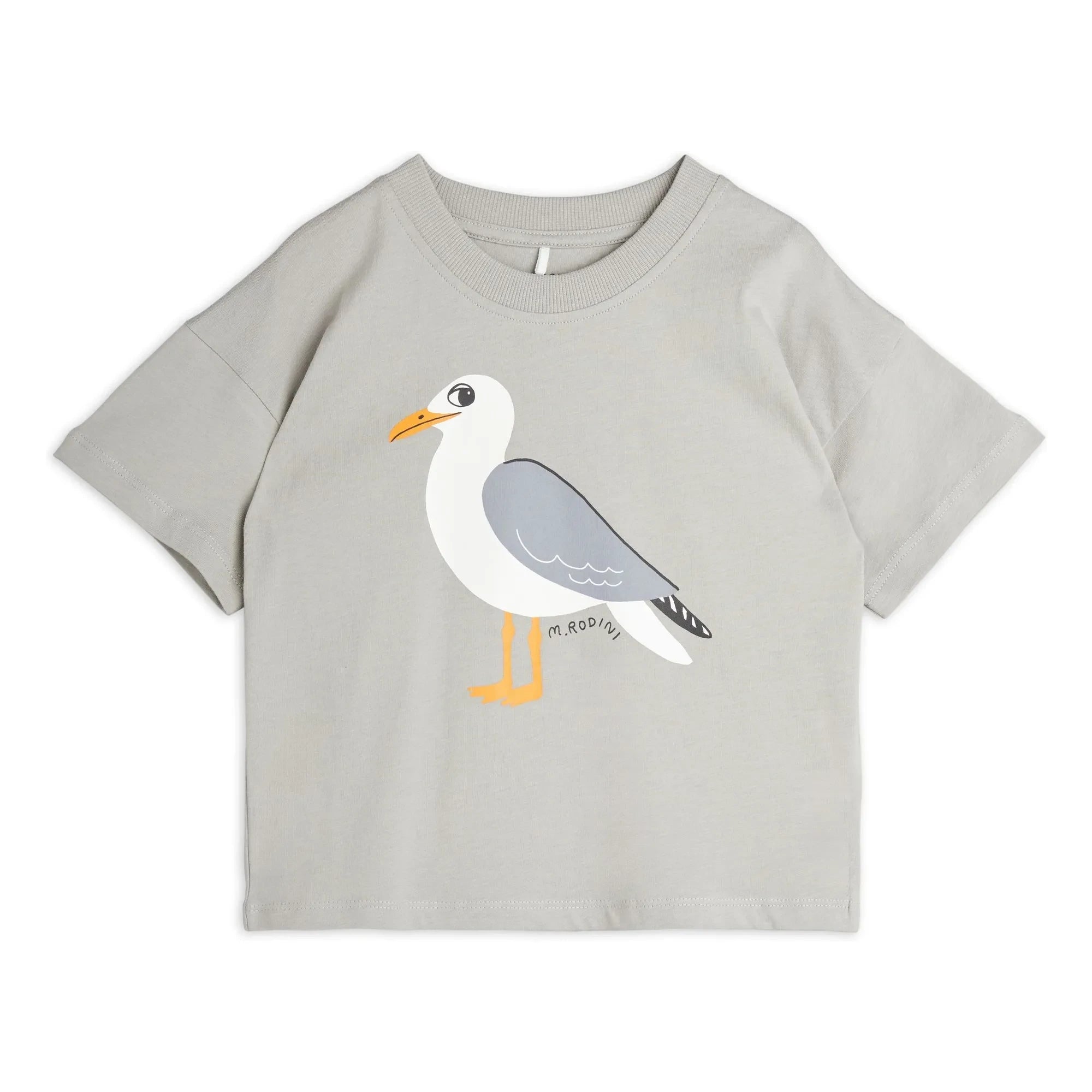 Mini Rodini - Seagull T-Shirt Bio-Baumwolle | Grau
