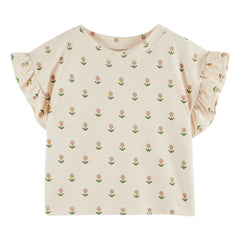 Emile et Ida - T-Shirt Soft Flowers | Creme