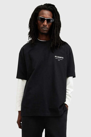 AllSaints Herren Baumwoll Oversize T-Shirt