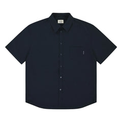 Kappy - Seersucker Karohemd | Marineblau