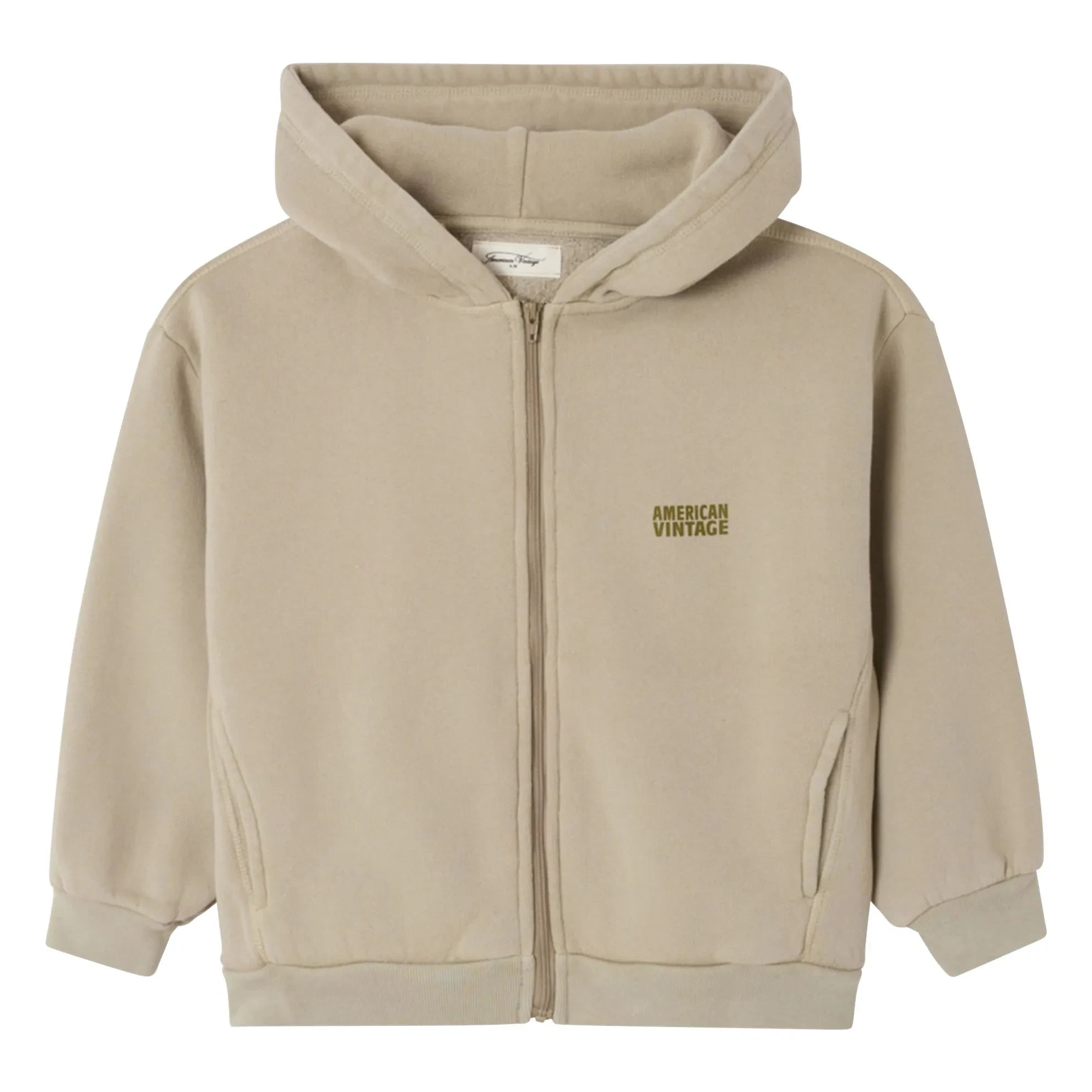 American Vintage - Izubird Kapuzenjacke mit Reißverschluss | Hellgrau