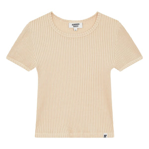 Hundred Pieces - Nova organik pamuklu T-shirt | Krem