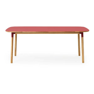 Normann Copenhagen - Form Esstisch Rechteckig 95x200 cm | Rot