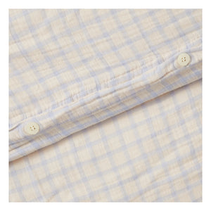 garbo&friends - Gingham Sky Bettbezug | Hellblau