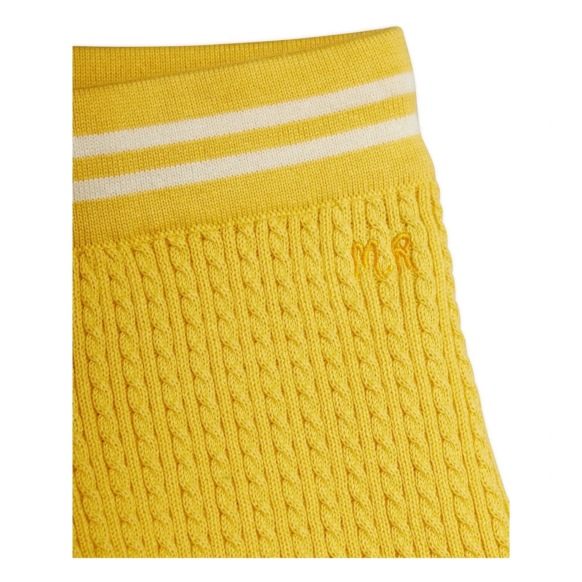 Mini Rodini - Strickshorts aus Bio-Baumwolle | Gelb