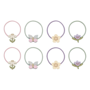 Mimi & Lula - 8-teiliges Blumen-Haarspangen-Set | Lila
