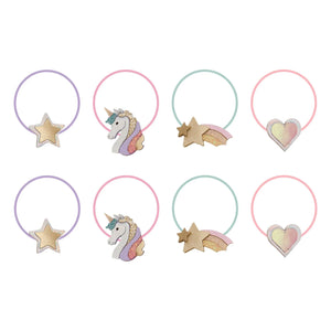 Mimi & Lula – Einhorn-Haarspangen-Set, 8 Stück | Rosa