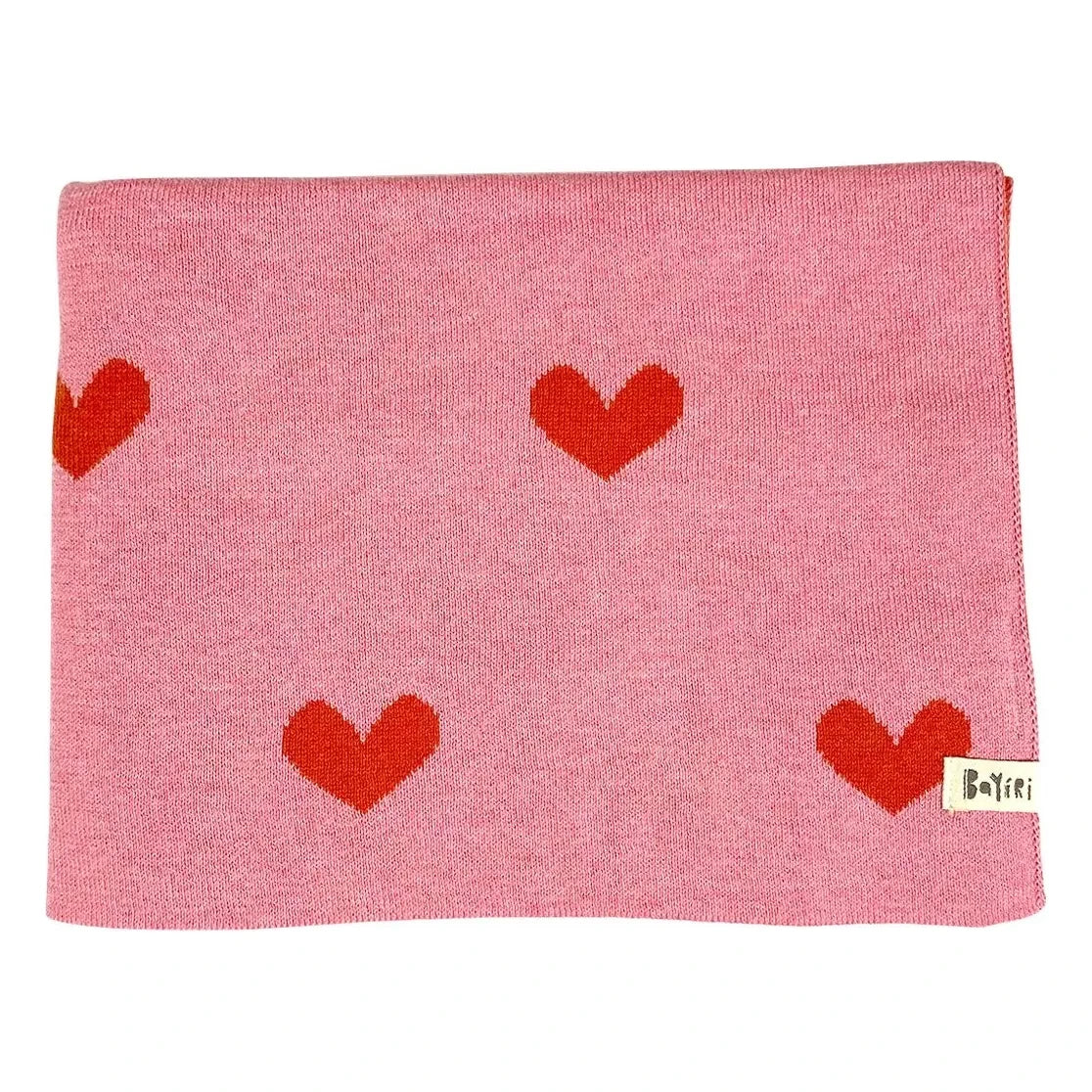Bayiri - Kuscheldecke aus Bio-Baumwolle | Rosa