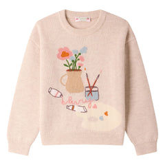 Bonpoint - Pullover aus Tahini-Wolle | Beige