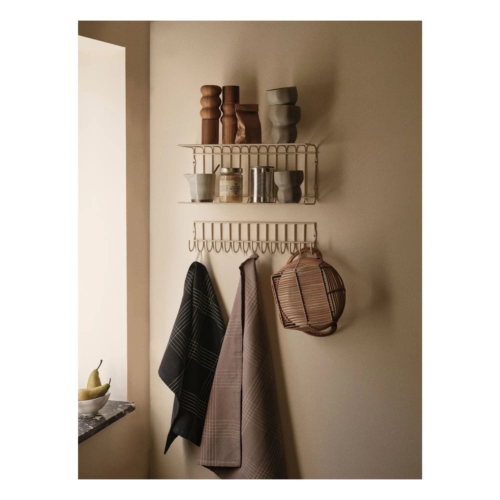Broste Copenhagen - Rud mutfak havluları - 2'li set | Siyah