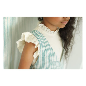 Soor Ploom - Pointelle Eyelet T-Shirt aus Bio-Baumwolle | Beige Rosa