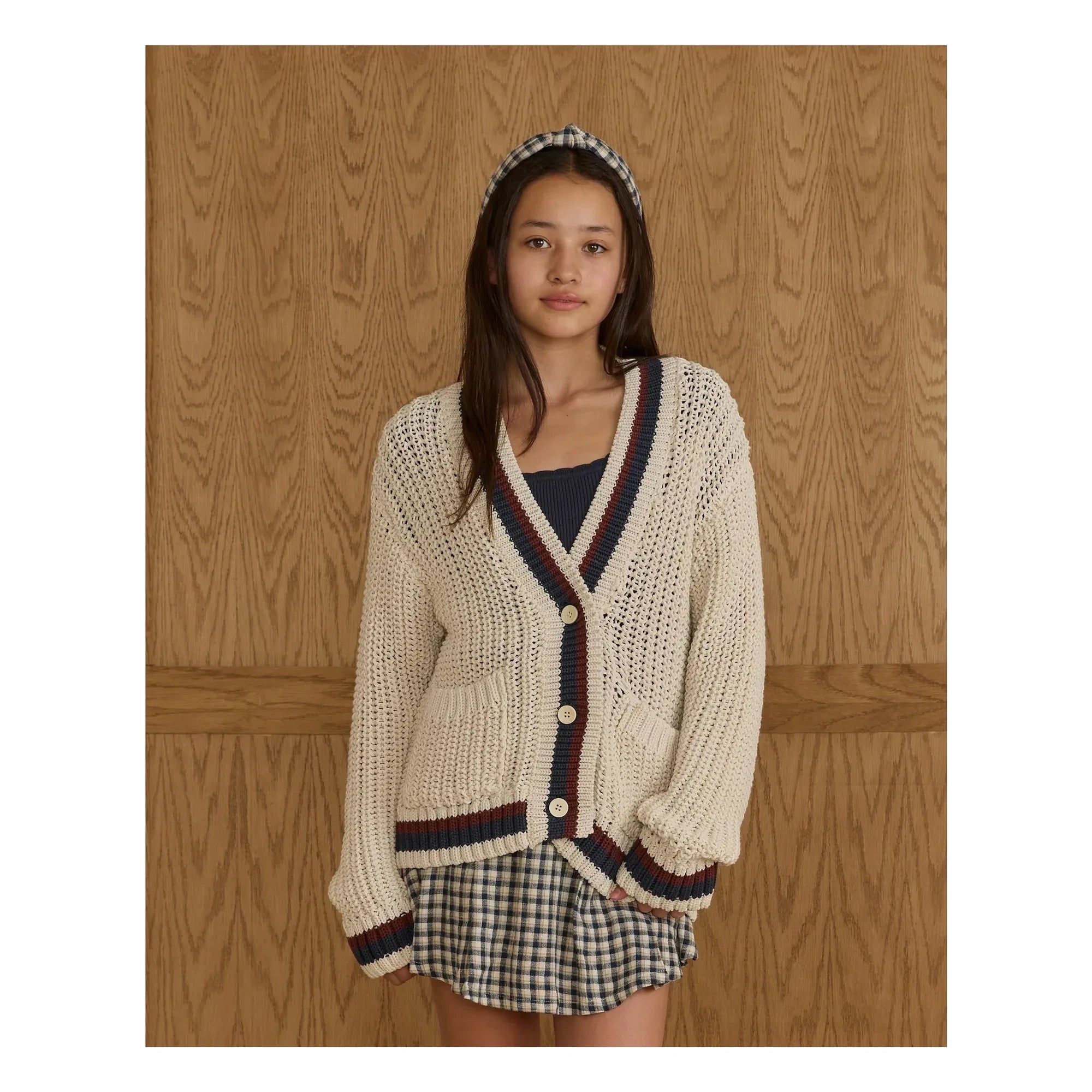 Rylee + Cru - College-Cardigan | Ecru