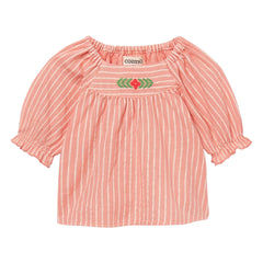 Cozmo - Gestreifte Bluse Amapola | Rosa