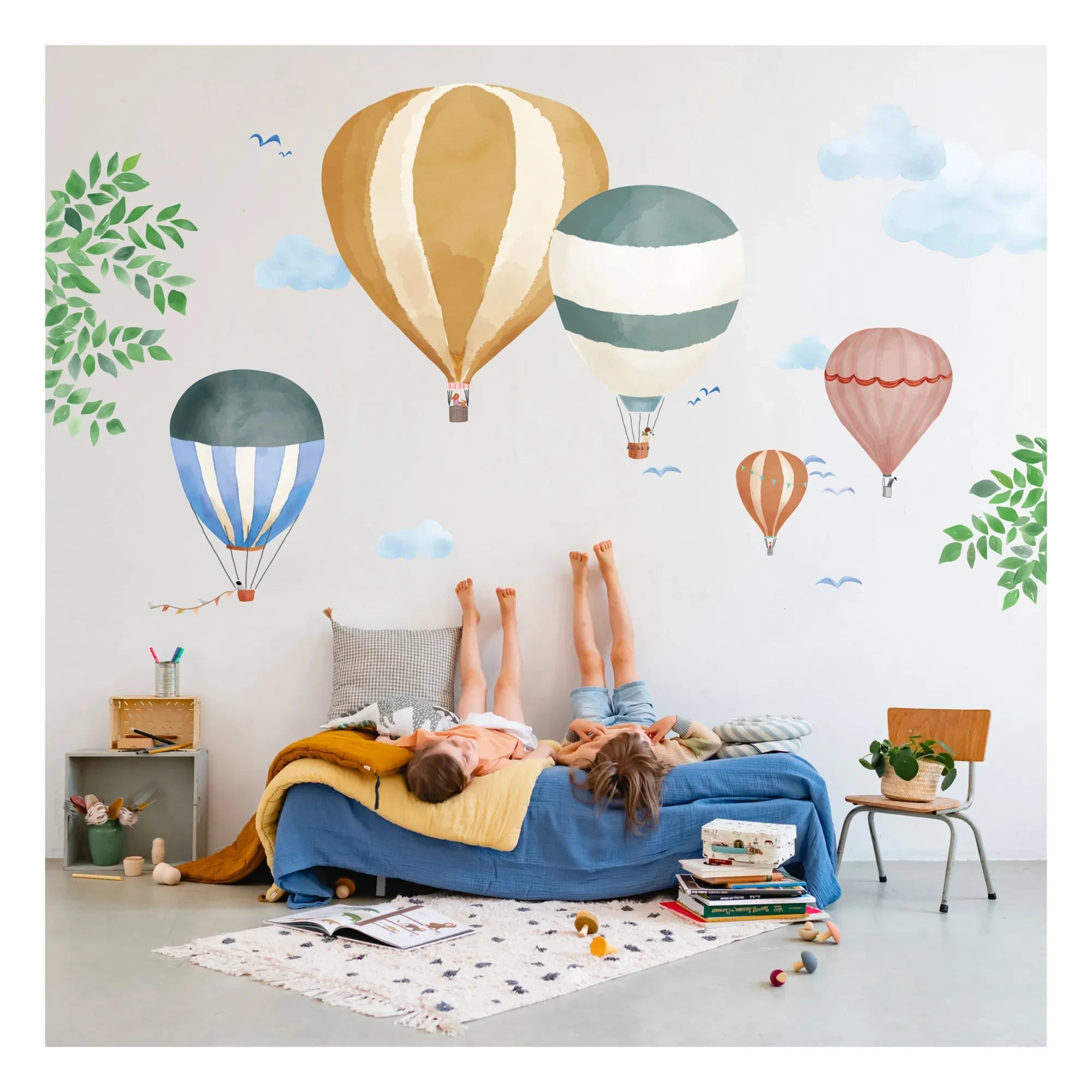 MIMI'lou - Aquarell Heißluftballon Aufkleber