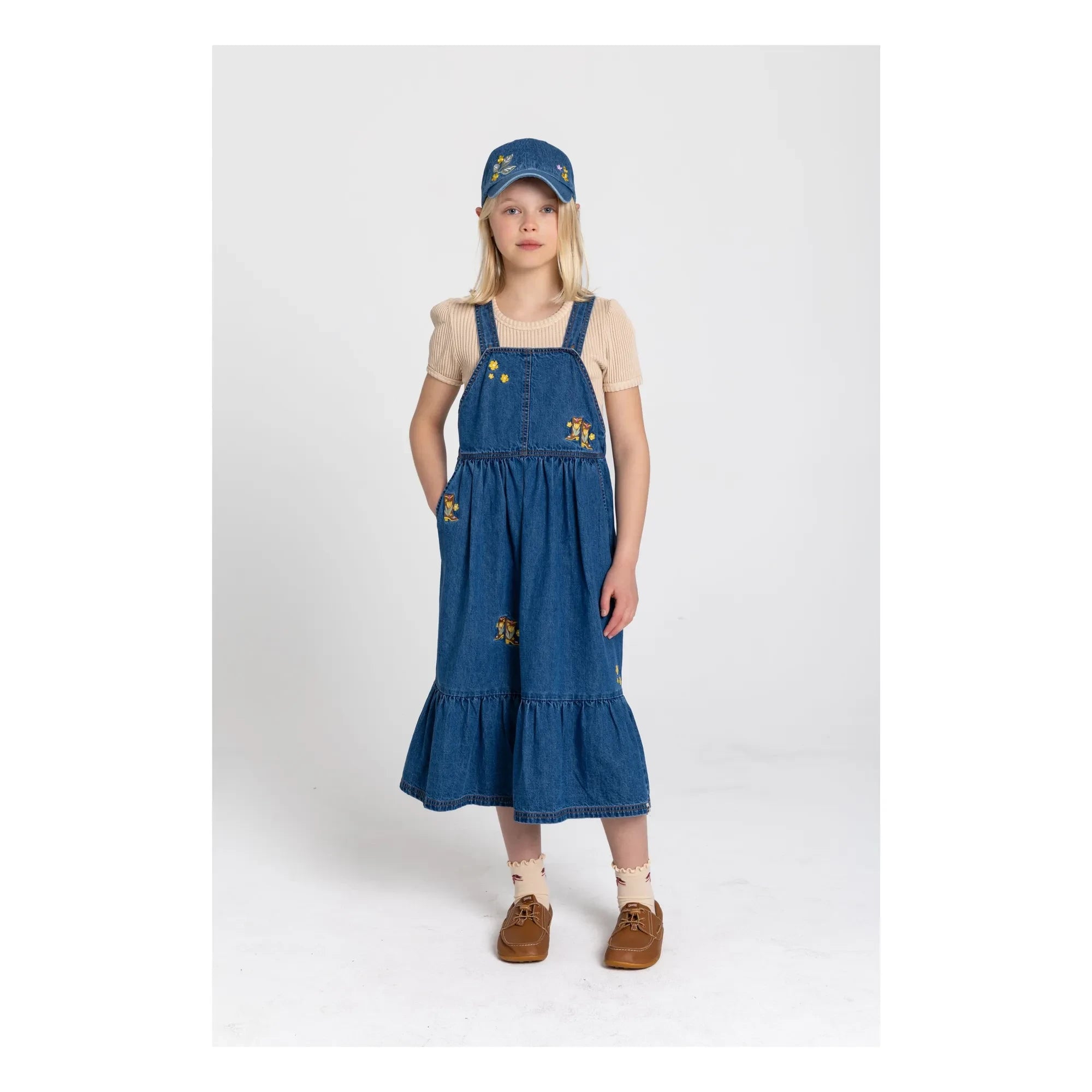Hundred Pieces - Devi Latzkleid Stiefel | Blau