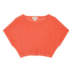 We Are Kids - Crop Bree Handtuch-T-Shirt aus Bio-Baumwolle | Koralle