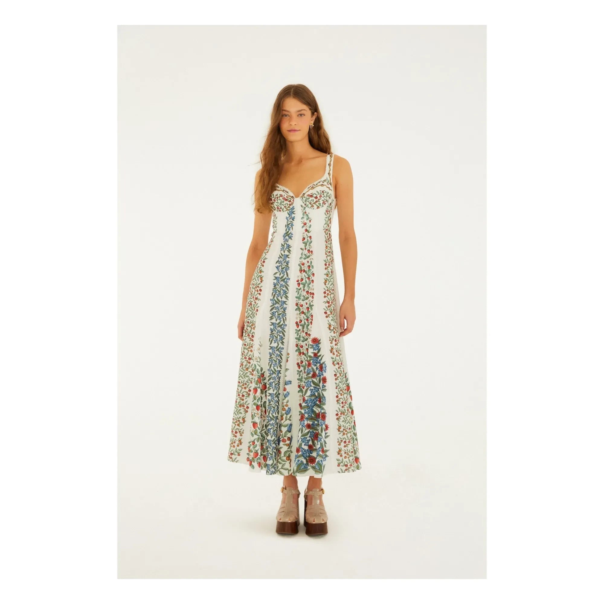 Farm Rio - Fruit Beauty Kleid | Weiß