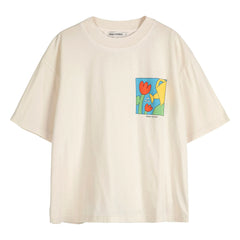 Bobo Choses - Gardening Time organik pamuklu T-shirt | Ekru