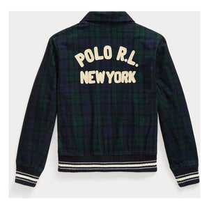 Ralph Lauren - Karierte Bomberjacke | Marineblau