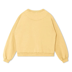 Matona - Bio Baumwoll Sweatshirt glatt | Hellgelb