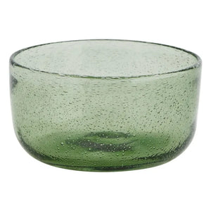Madam Stoltz - Bunte Glasschale | Grün