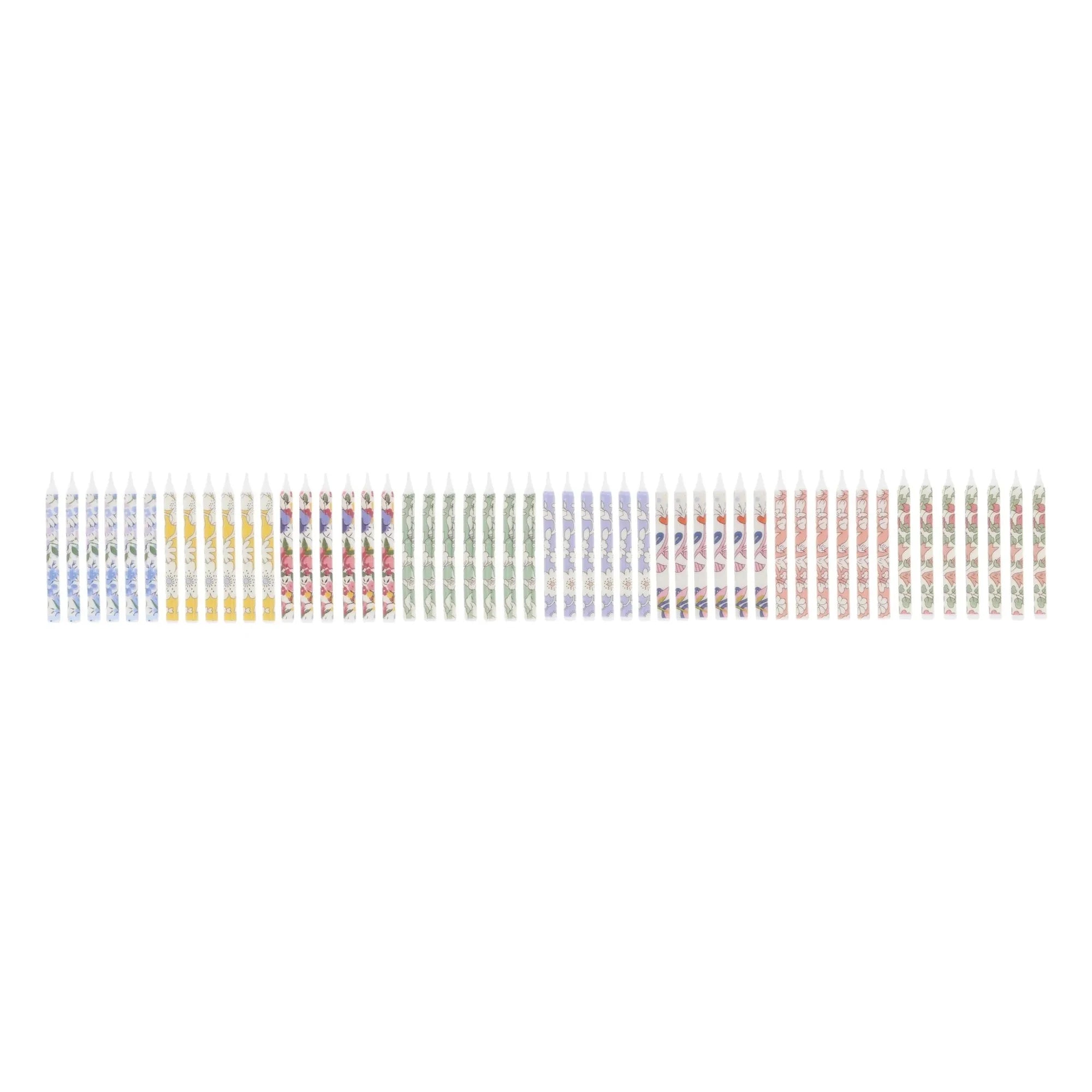 Meri Meri - Geburtstagskerzen - Meri Meri x Liberty - 50er Set