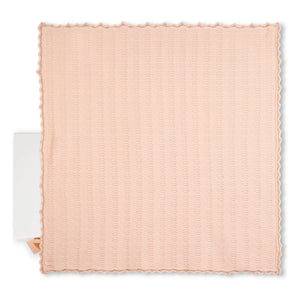 Chloé – Decke aus Bio-Baumwolle | Puderrosa