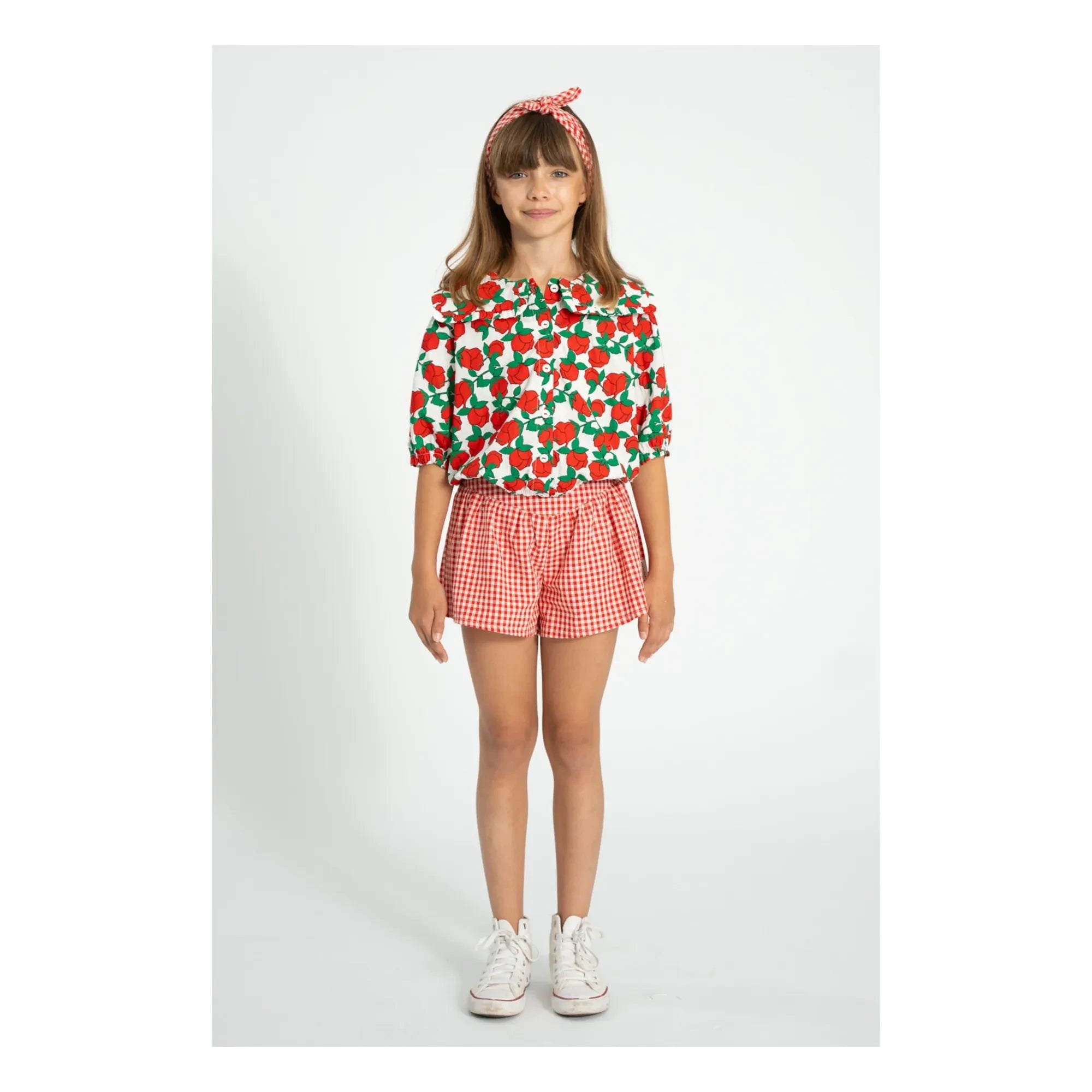 Piupiuchick - Chouchou Vichy Bio-Baumwolle | Rot