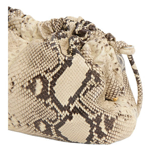 Mansur Gavriel - Mini Tasche Cloud Clutch Geprägte Schlange | Beige
