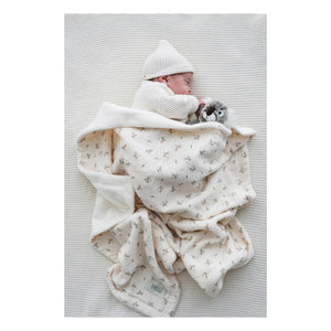 Babyshower - Roseberry saisonale Decke | Ecru