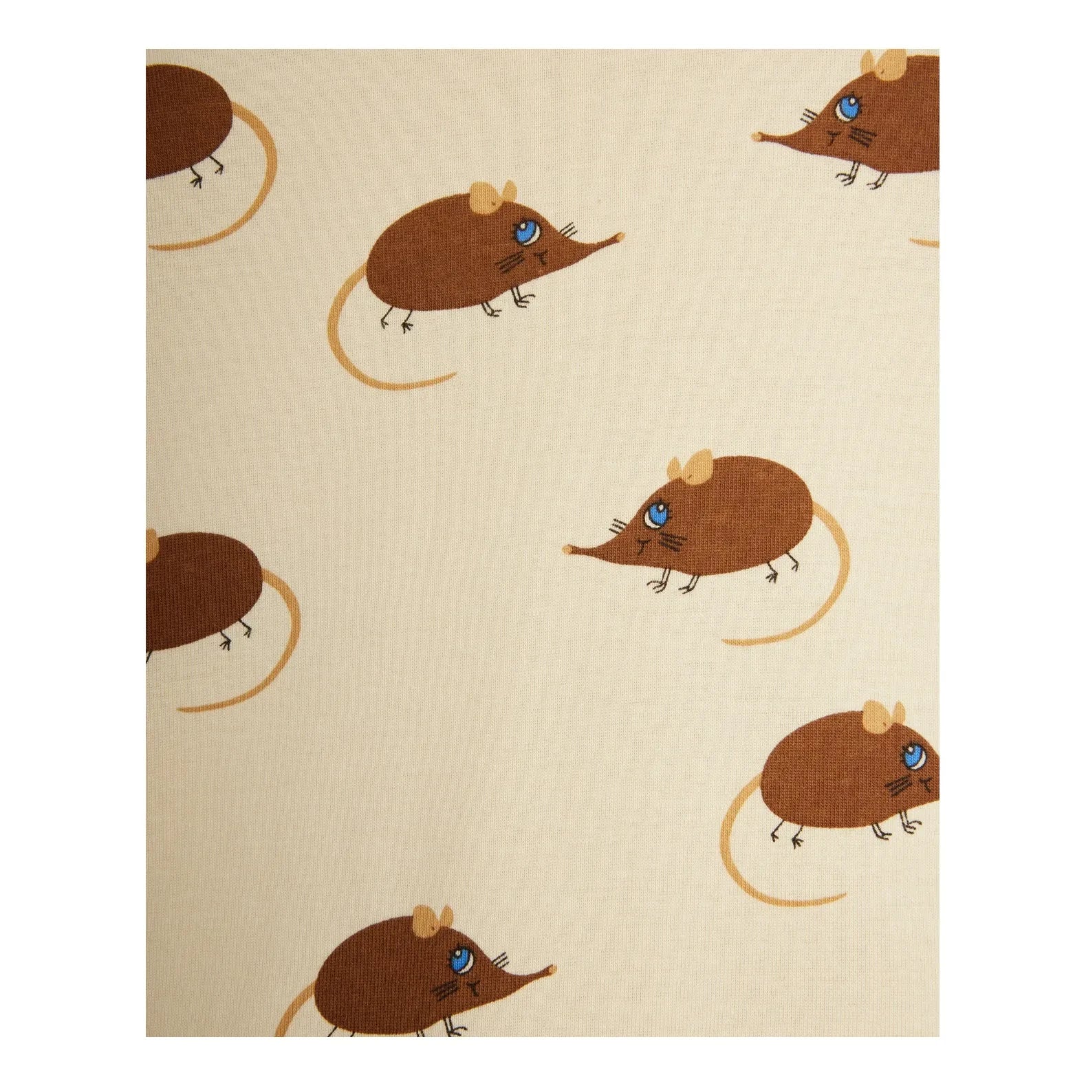 Mini Rodini - T-Shirt aus Bio-Baumwolle 'Mouse' | Beige