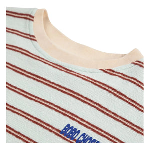 Bobo Choses - Bobo Choses Gestreiftes T-Shirt | Hellblau