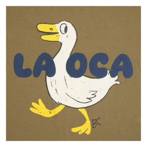 Bobo Choses - Duck T-Shirt La OCA Bio-Baumwolle | Khaki