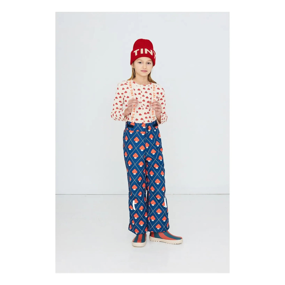 Tinycottons - Mantar Kayak Pantolonu | Mavi