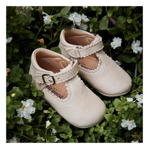 Petit Nord - T-Riemen Stiefel | Creme