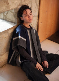 Die Méricaine - Mono-Wolle Kimono | Grau