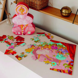 Djeco - "Balerin ve Çiçek" Puzzle - 36 Parça