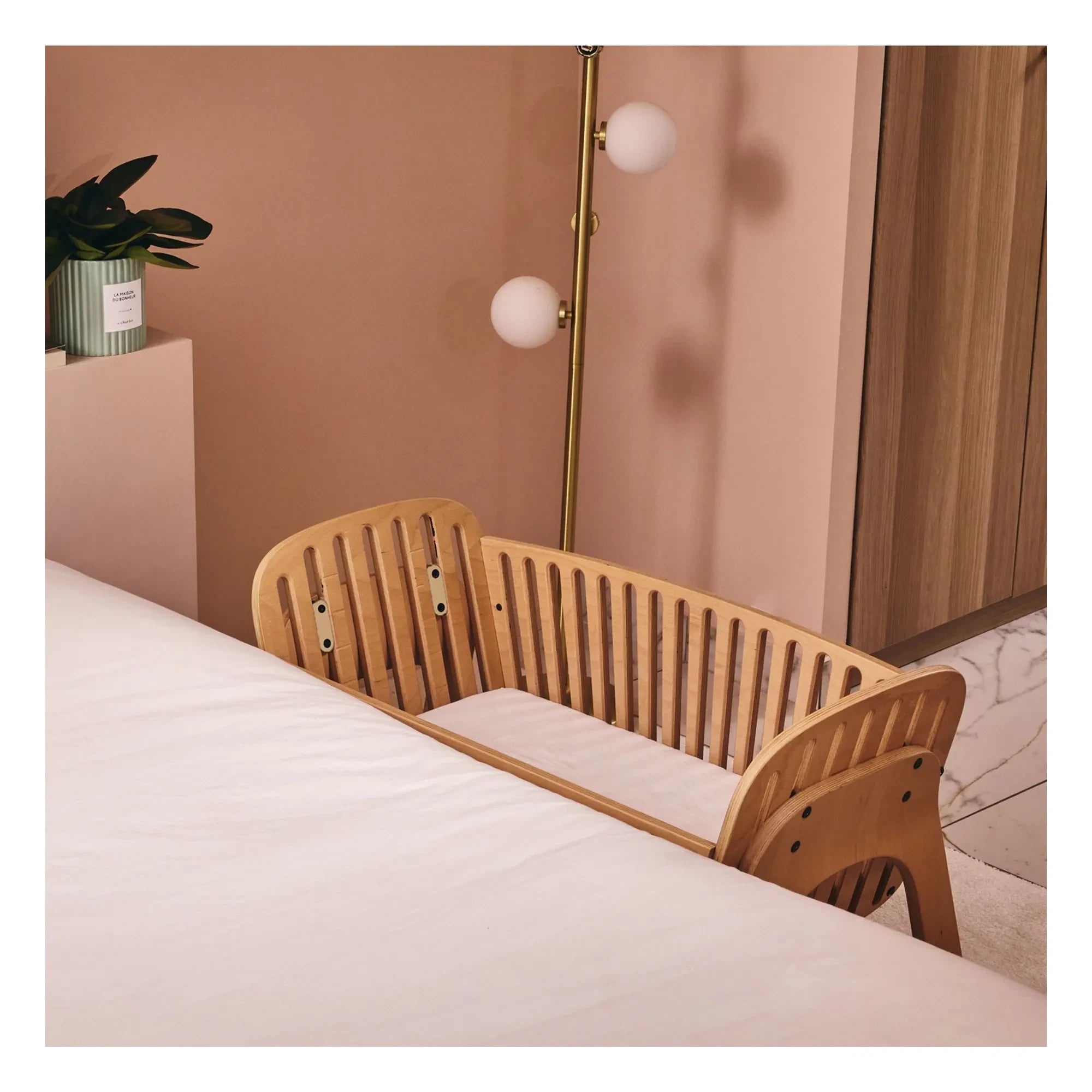 Charlie Crane - Spannbetttuch für Kodo Beistellbett | Milchweiß