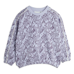 Mini Rodini - Sweatshirt aus Bio-Baumwolle mit Leopardenmuster | Lila