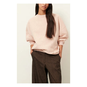 Sessùn - Chebbi Oversize Sweatshirt aus Bio- und recycelter Baumwolle |meliert rosa