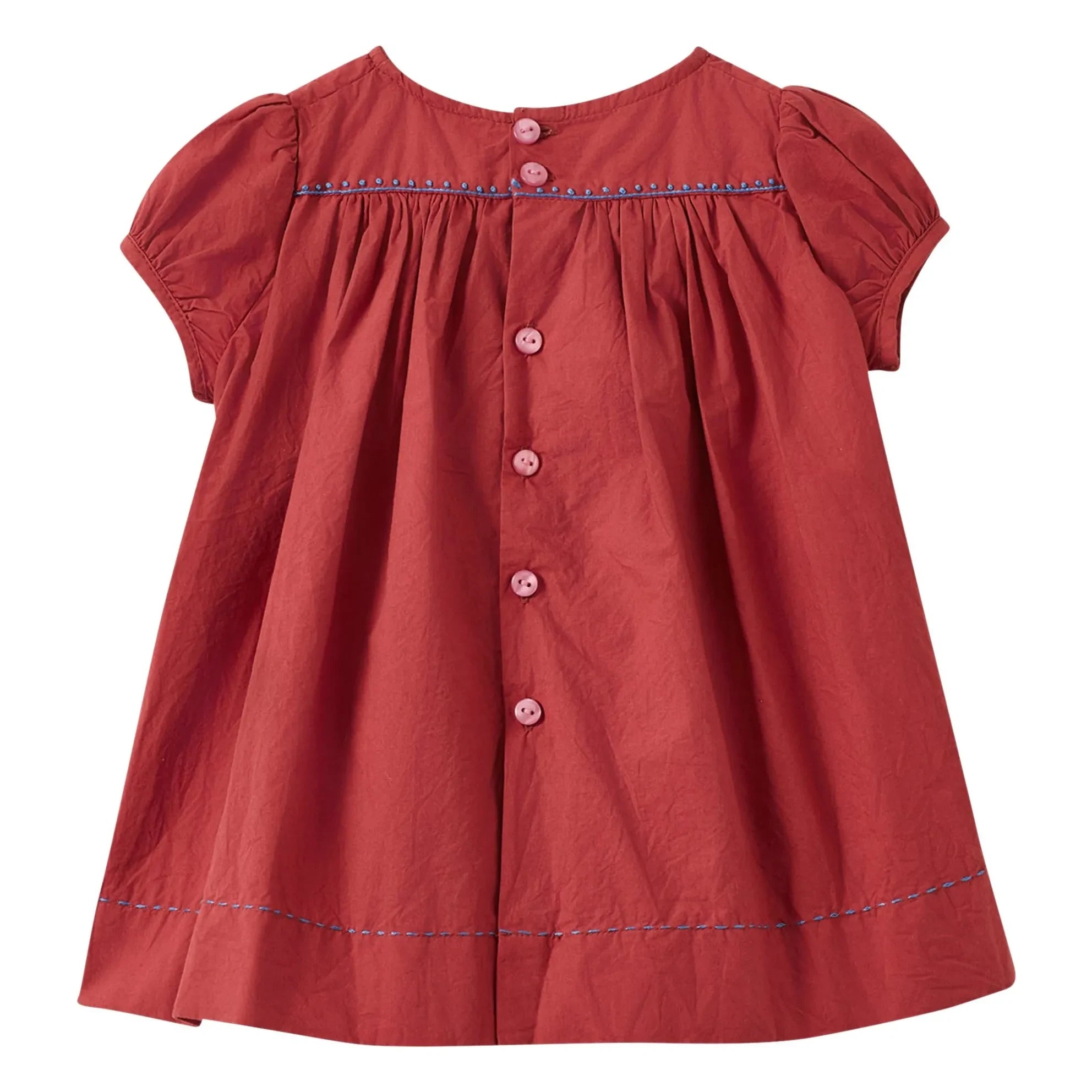 Caramel - Kleid und Bloomer Smocké Moringa Set | Bordo